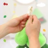 Cartoon cute little tree double-layer coral fleece hand towels, Kanglewu hanging thickened absorbent hand towels wholesale Specification image